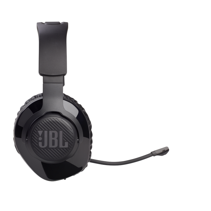 JBL Free WFH Wireless - Black - Wireless over-ear headset with detachable mic - Left image number null